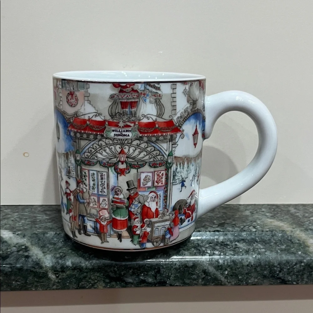 Williams Sonoma Holiday Scene Mug
